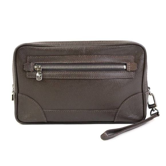 LOUIS VUITTON Other - Louis Vuitton LOUIS VUITTON Second Bag Taiga Pavel Grizzly Men's M31148 h30590a